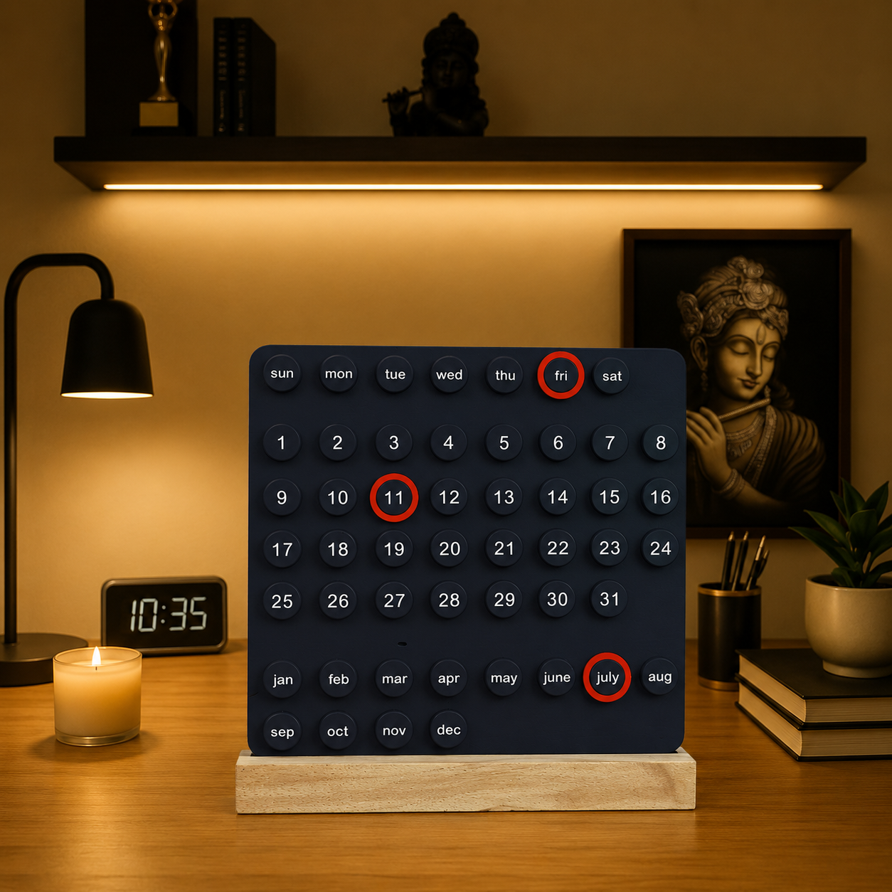 The Ring Calendar - Perpetual Desk Calendar