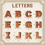 Alphabet Wooden Gullak