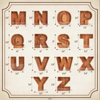 Alphabet Wooden Gullak
