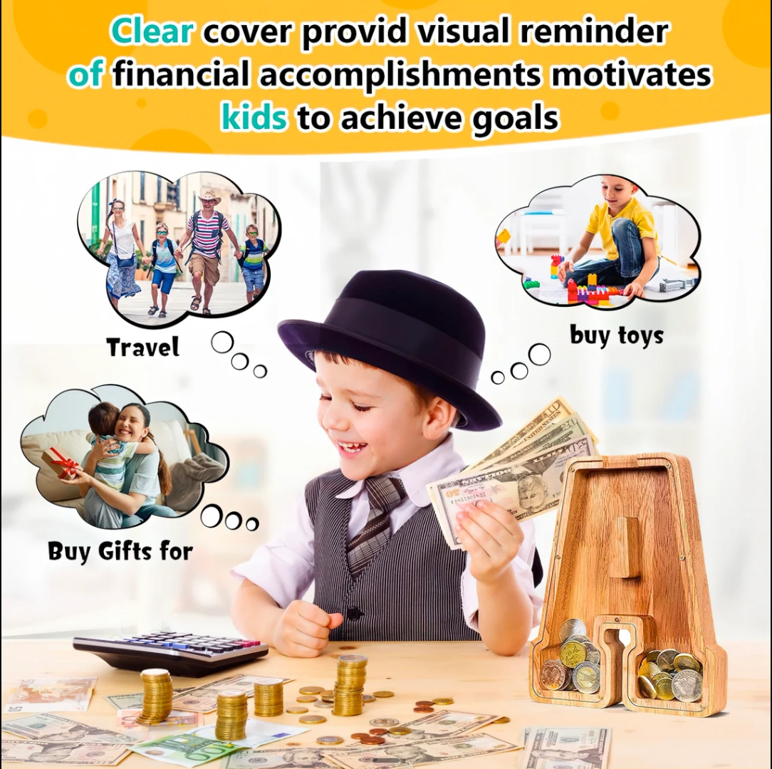 Alphabet Wooden Gullak